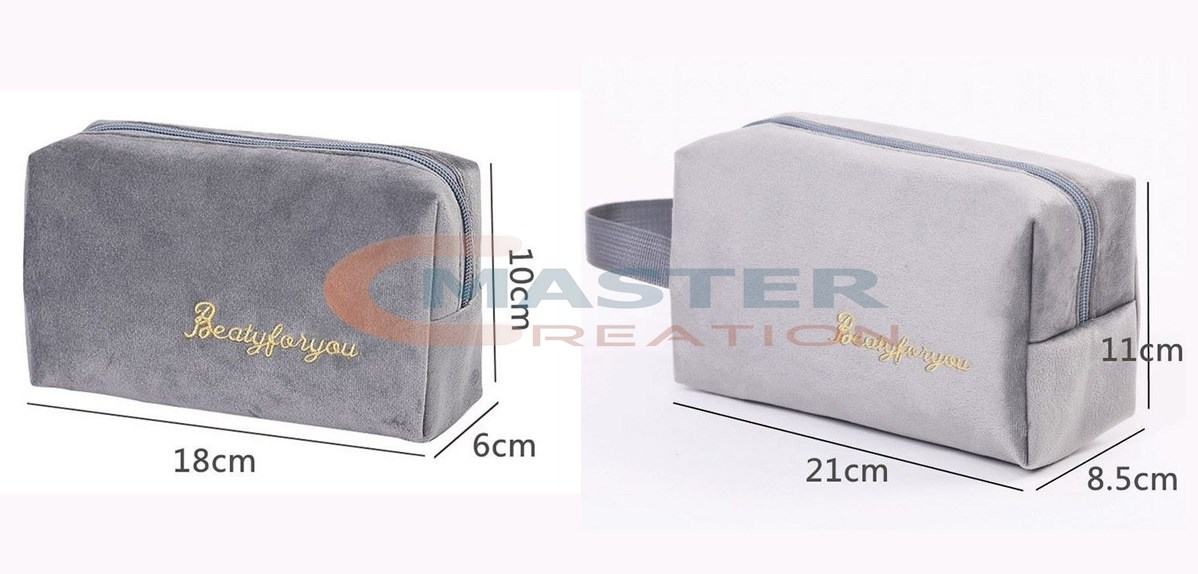Flannel Makeup Bag