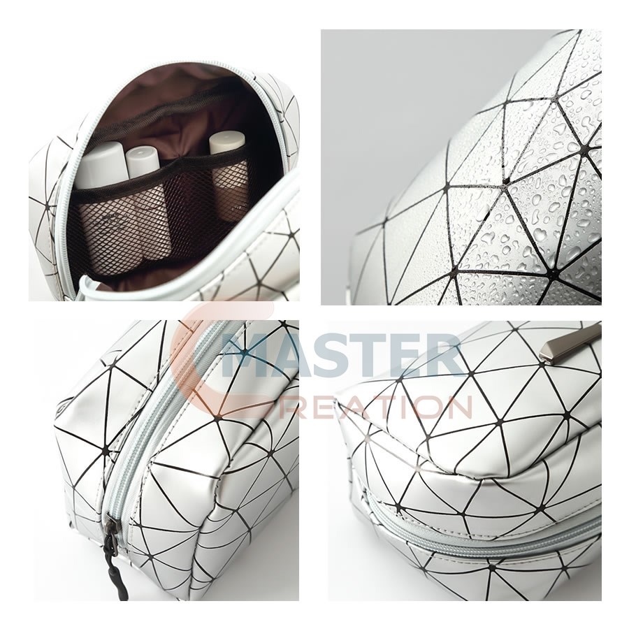Silver Cosmetic Bag