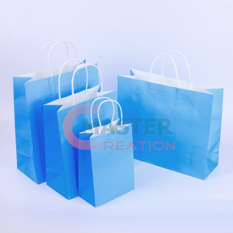 Blue Kraft Paper Bag