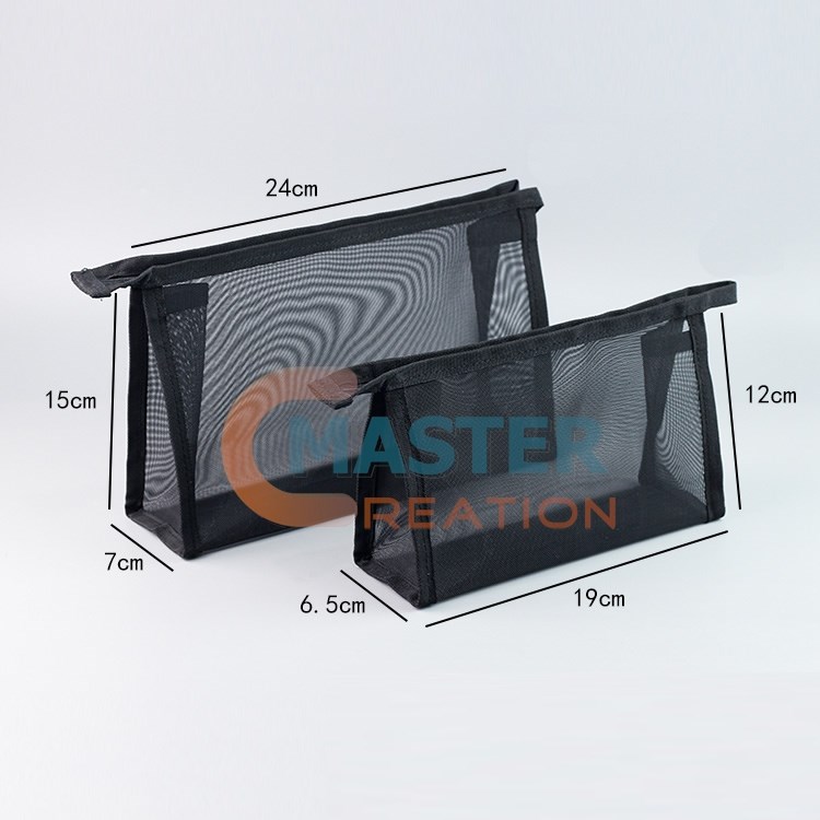 Black Gusset Mesh Bag