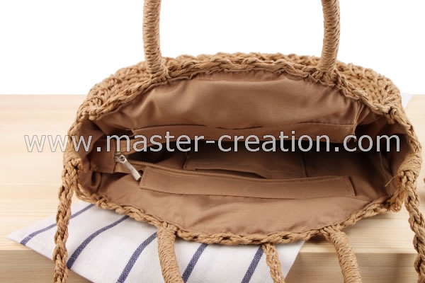 Round Straw Woven Bag