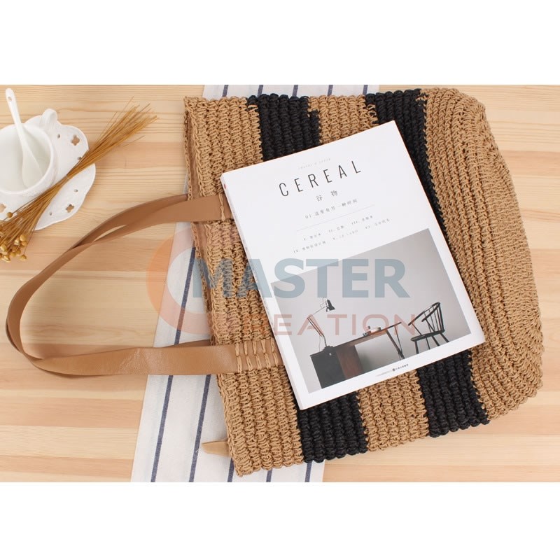 Striped Rattan Woven Fabric