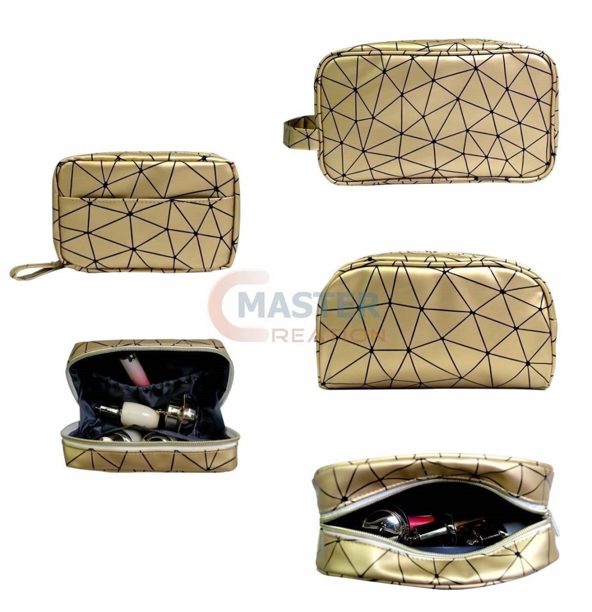 Golden Cosmetic Bag