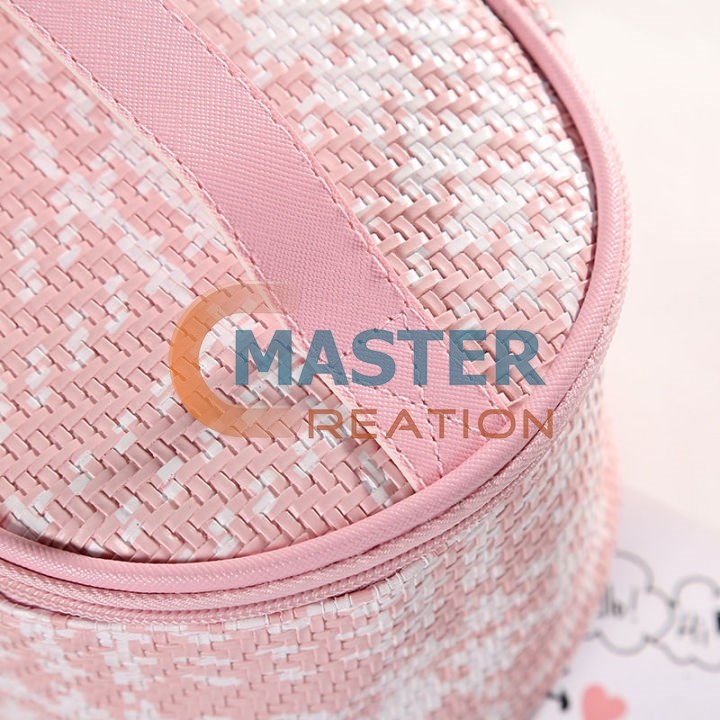 Pink Leather Makeup Case