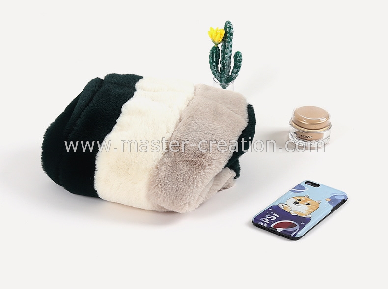 Striped Plush Bag