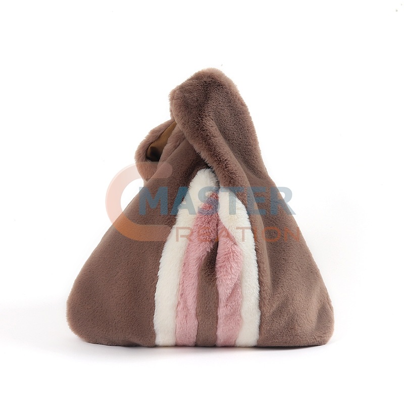 Brown Plush Fur Bag