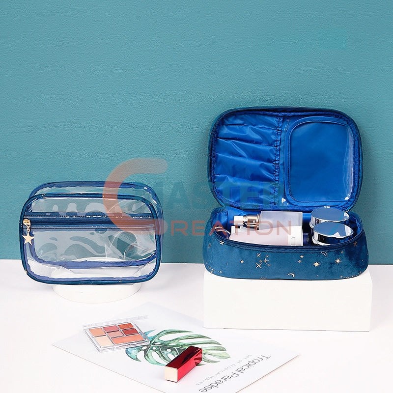 Lid Open Velvet Bag