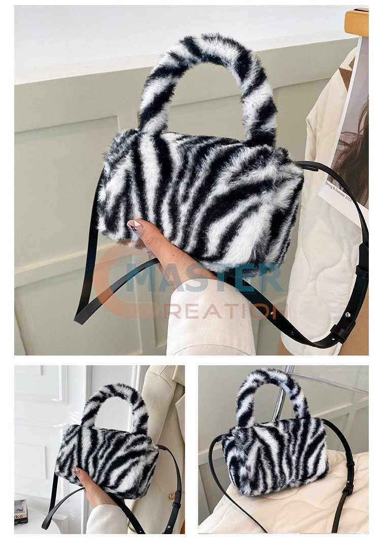 Zebra Fur Bag