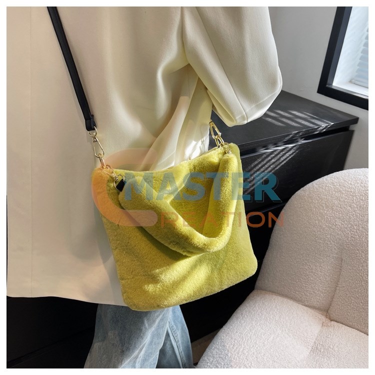 Green Plush Tote
