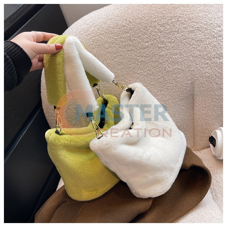 Green and White Tote Bag