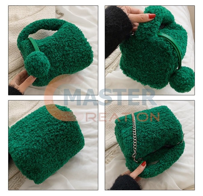 Green Plush Bag