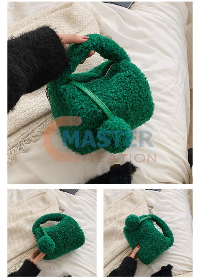 Green Furry Bag