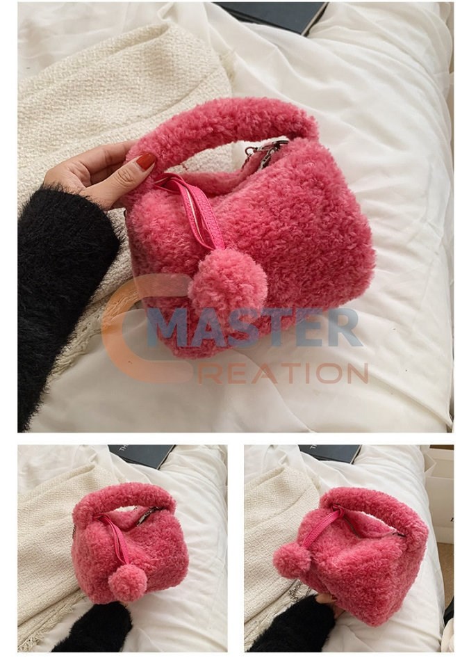 Pink Furry Bag
