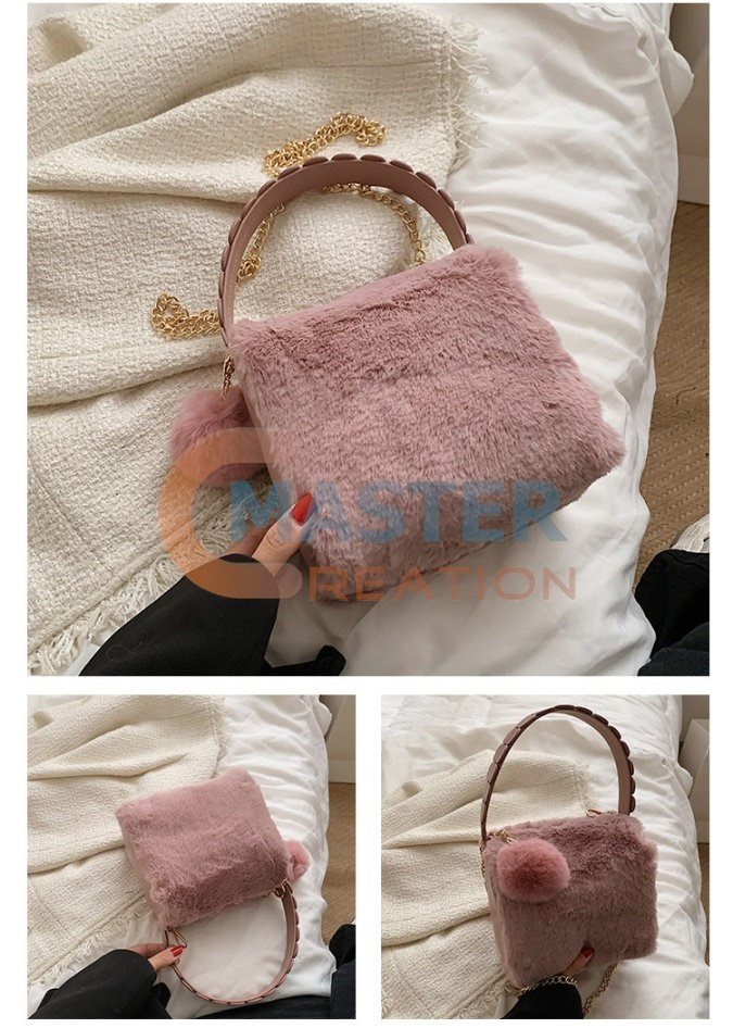 Pink Plush Bag