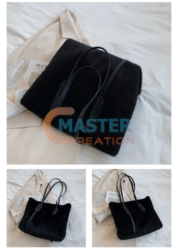 Black Plush Bag