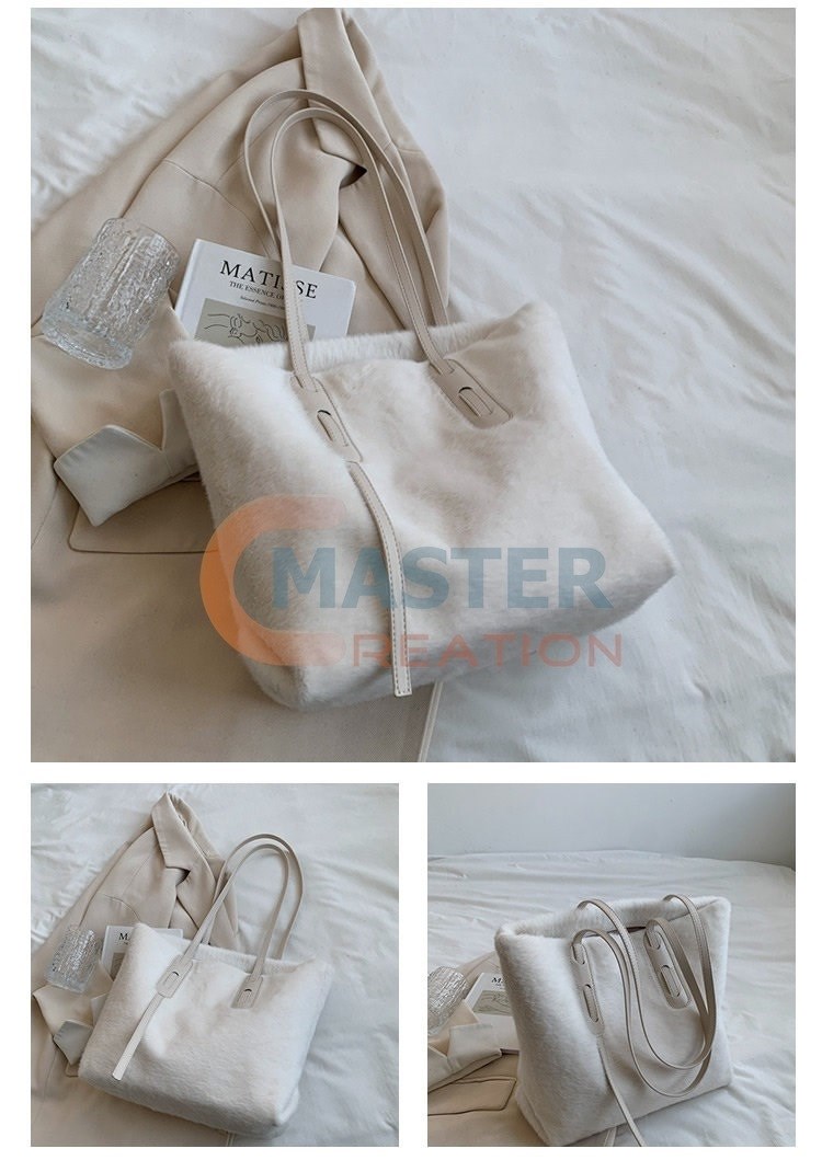 White Plush Bag