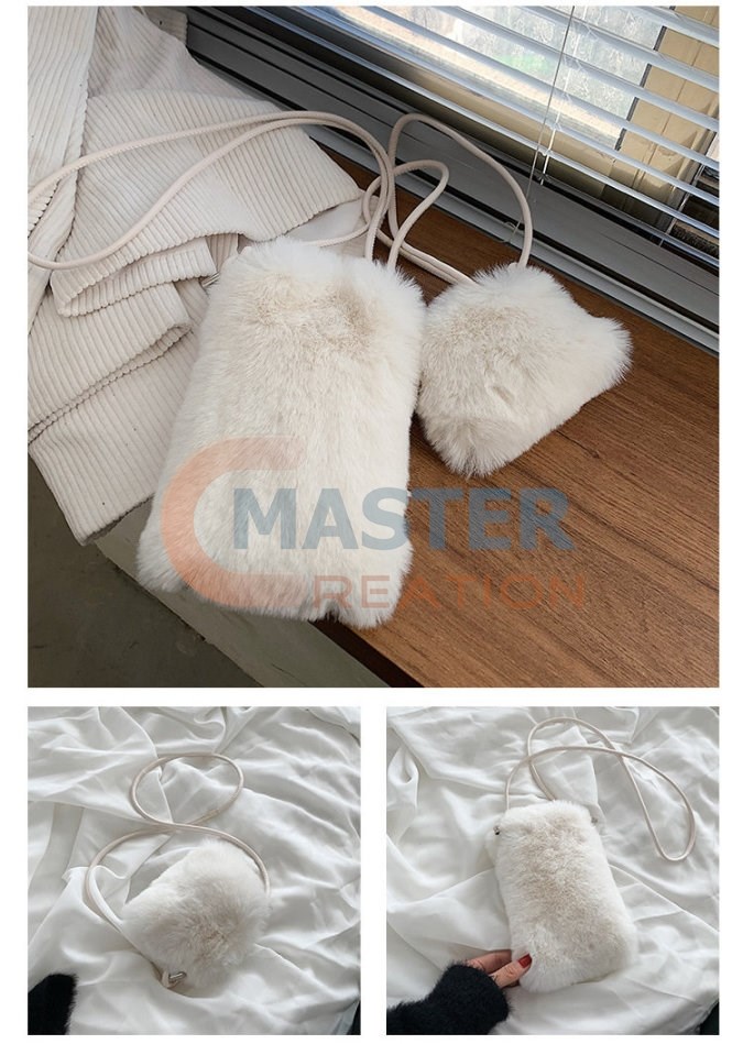 One Shoulder Fluffy Bag