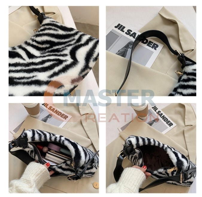 Fake Animal Skin Handbag