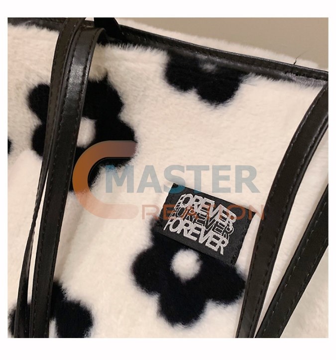 Black Flowers Bag
