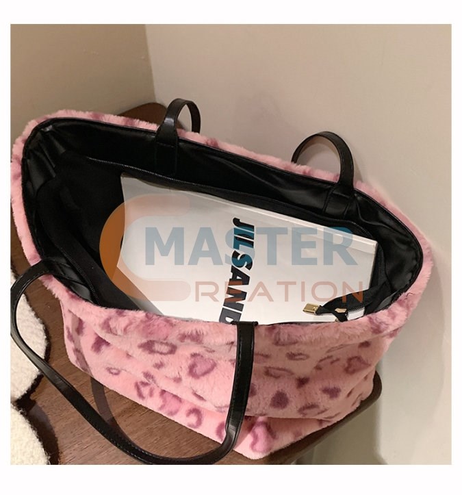 Pink Fur Handbag