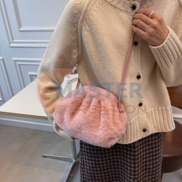 Pink Fluffy Handbag