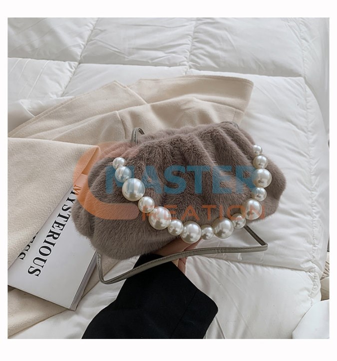 Gray Plush Bag
