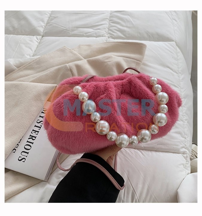 Pink Furry Bag