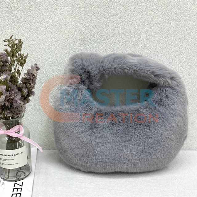 Gray Woolen Bag