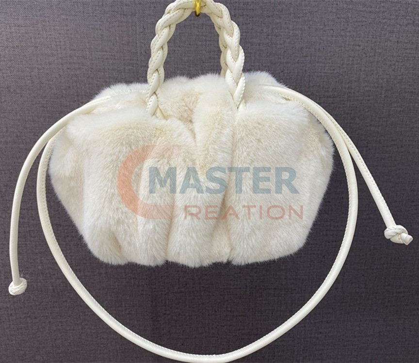 White Fur Handbag