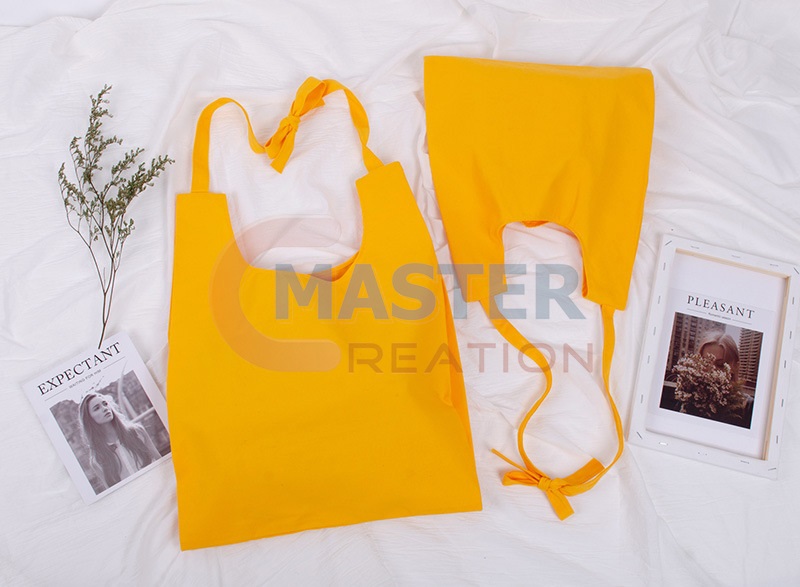 Gold Cotton Handbag