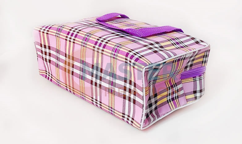 Color Plaid Makeup Bag