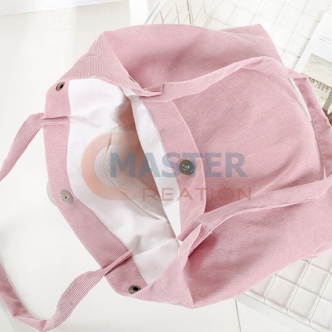 Pink Velvet Tote Bag