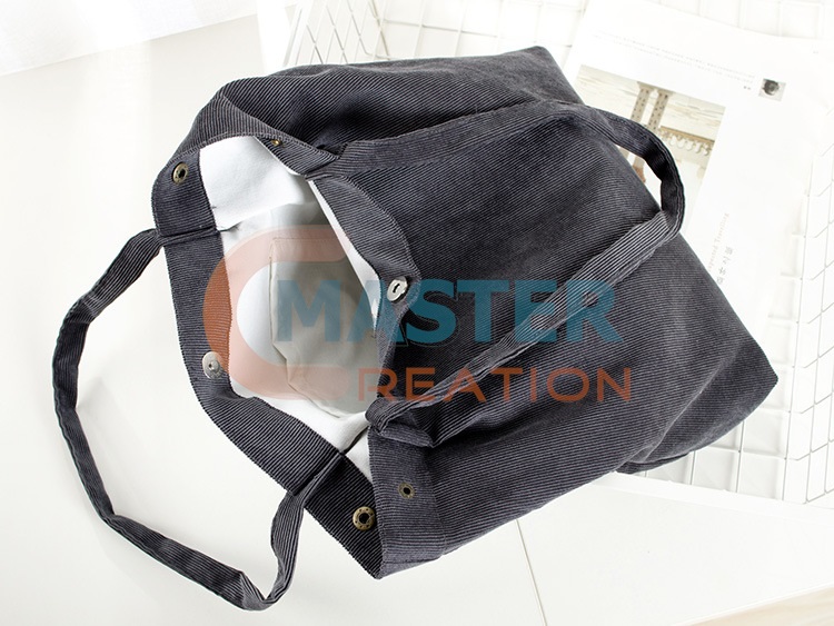Gray Velvet Handbag