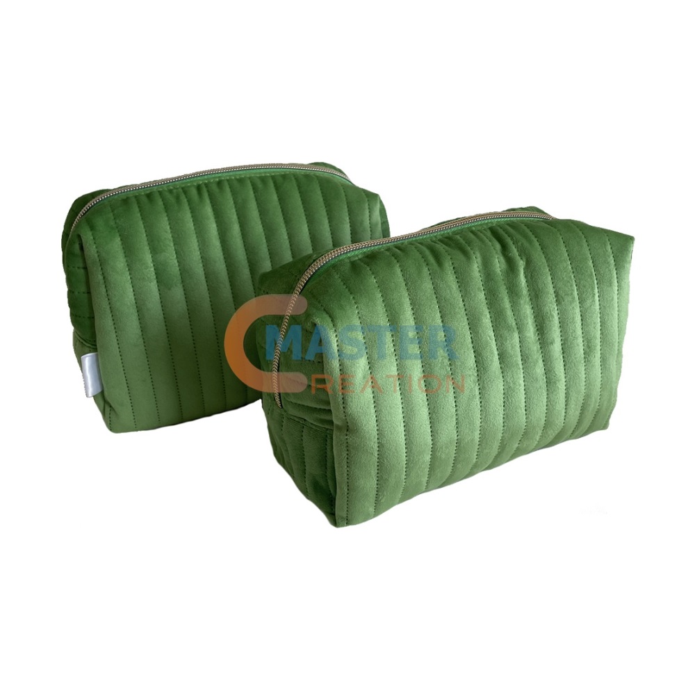 zoom by click Striped Velvet Bag