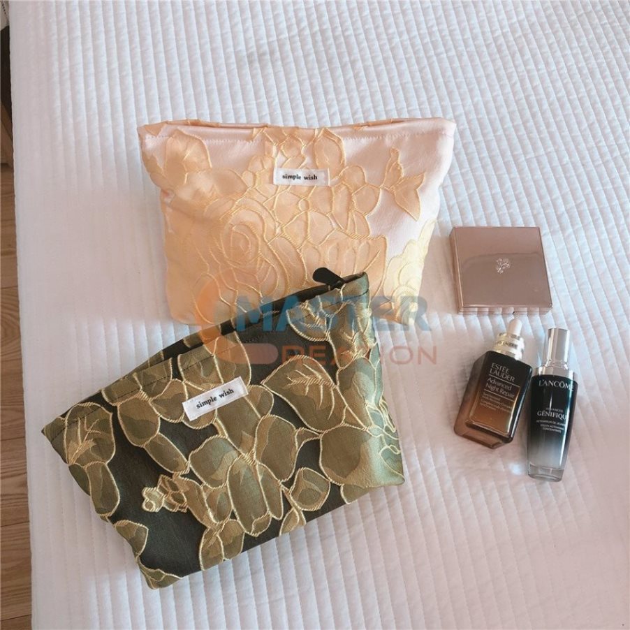 Floral Embossed Pouch
