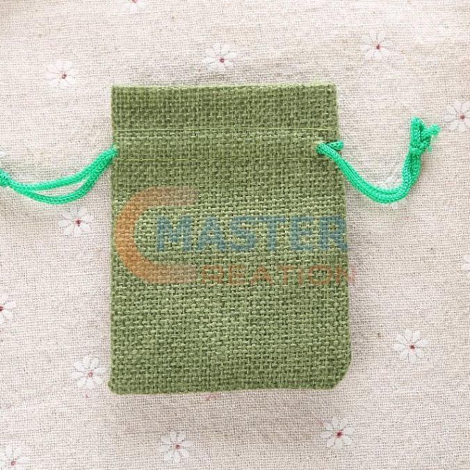 Green Linen Bag