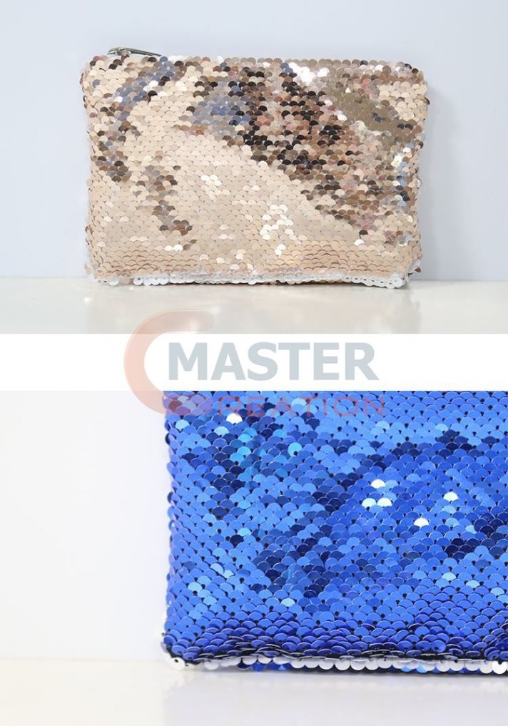 Blue Sequin Bag