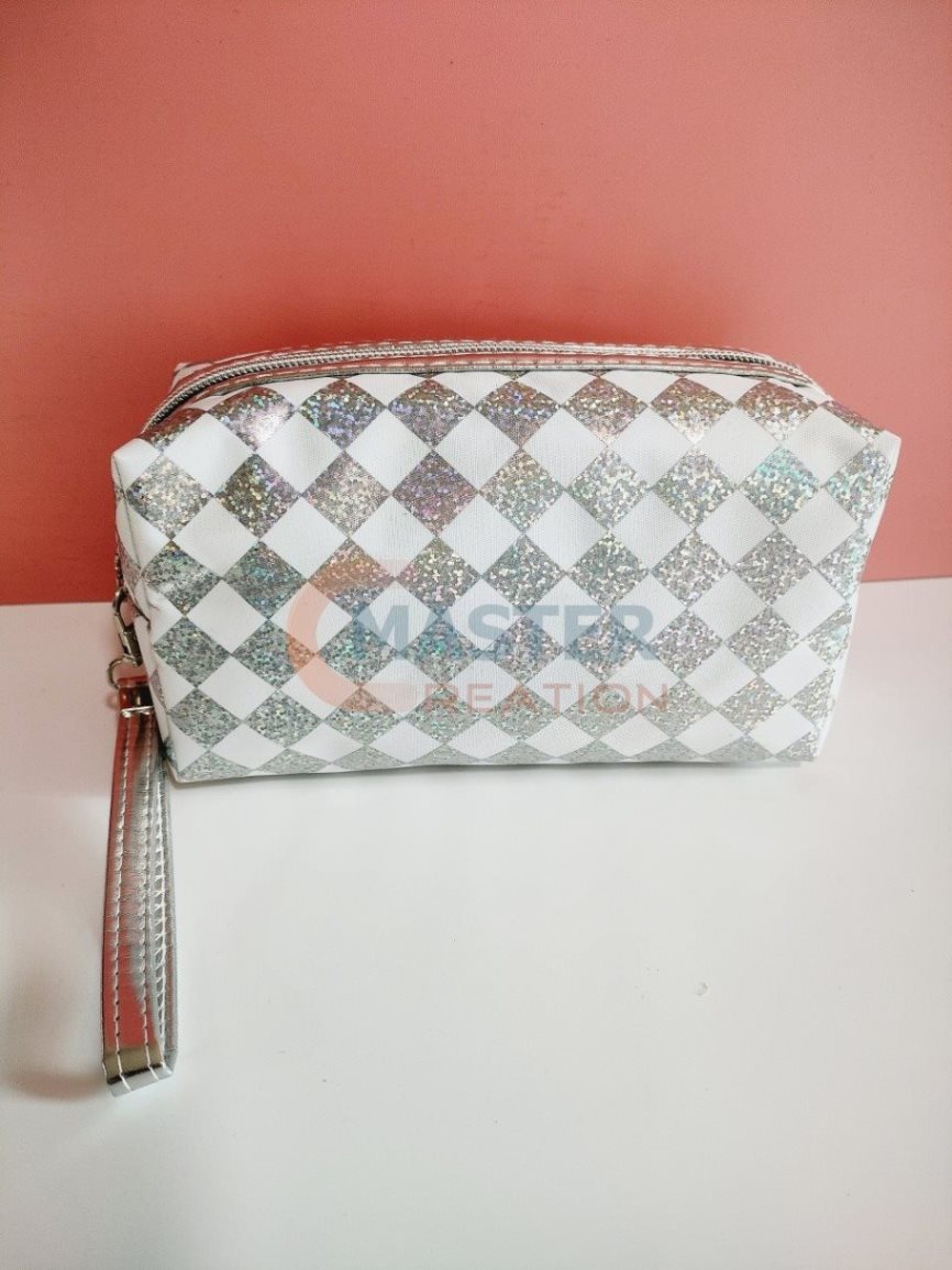 Silver Plaid Bag