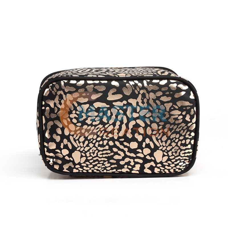 Gold Foil Leopard Print Bag
