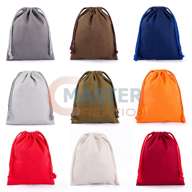 Solid Color Drawstring Bag