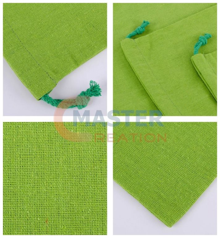 Green Linen Bag