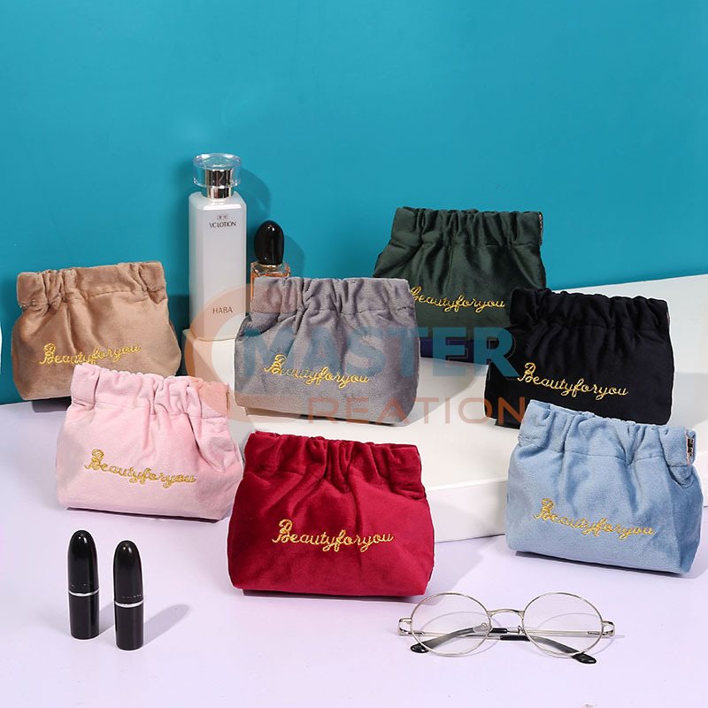 Solid Color Velvet Purse