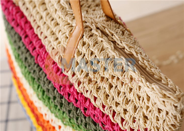 Colorful Straw Woven Bag