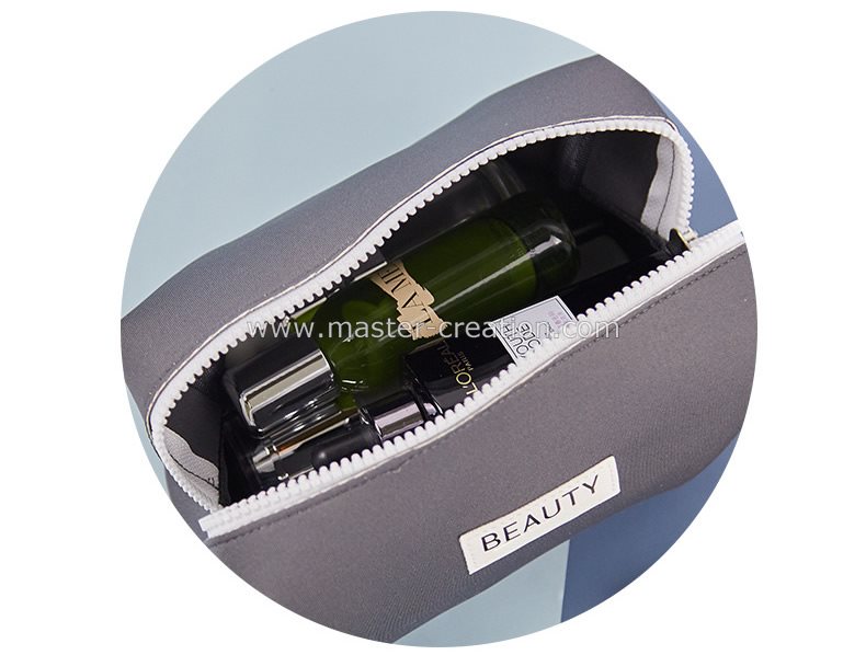 Gray Makeup Bag
