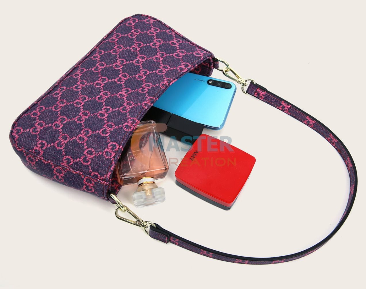 Lattice PU Leather Bag