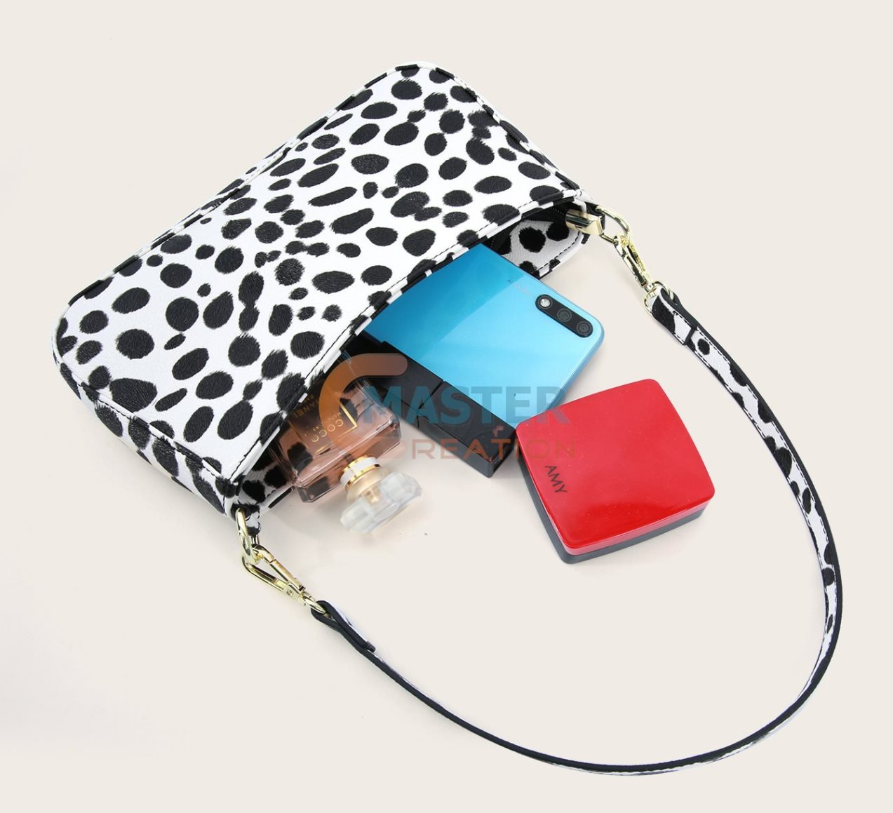 Spotted Leather Handbag