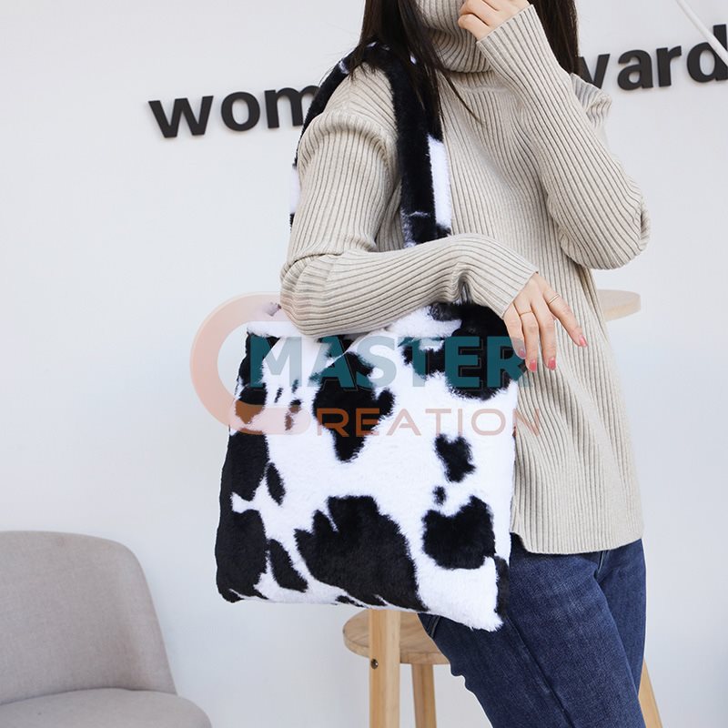 Lady Shopping Plush Bag