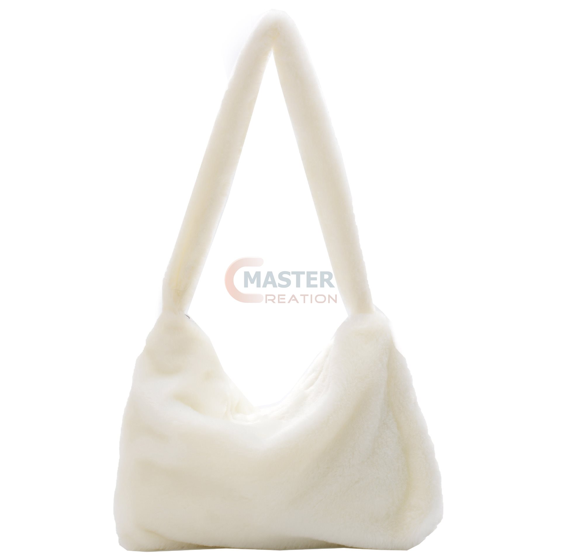 White Plush Fur Bag