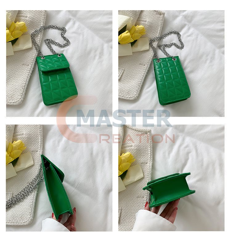 Colorful Quilted PU Bag