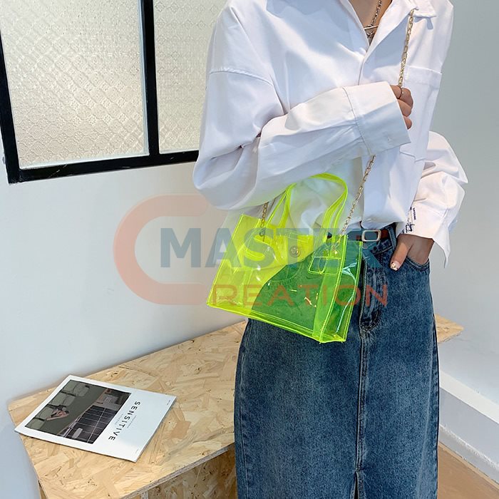 Clear Green Summer Bag